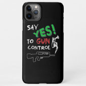 銃規制yes iPhoneケース (裏面)