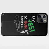 銃規制yes iPhoneケース (裏面横)
