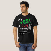 銃規制yes tシャツ (正面フル)