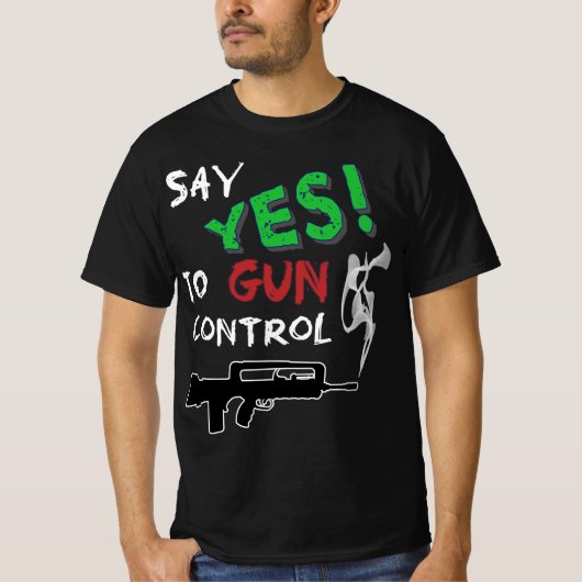 銃規制yes tシャツ (正面)