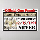 銃許可状！ ポスター (正面)