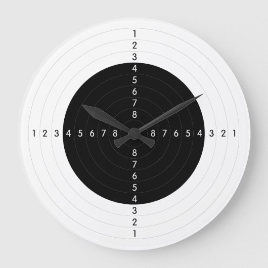 銃距離標的 ラージ壁時計 (正面)