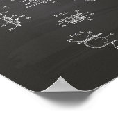 銃1960特許芸術のためのホルスター – 青写真 ポスター (角)