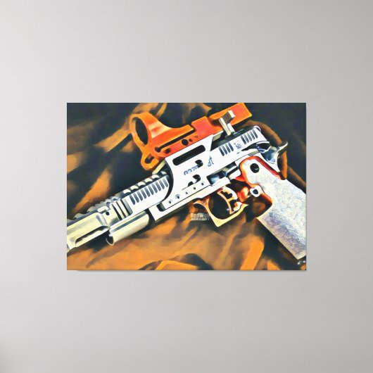 銃2を開く キャンバスプリント (正面)