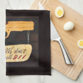 銃 キッチンタオル (四つ折り)