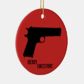 銃 セラミックオーナメント (右)