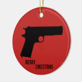 銃 セラミックオーナメント (左)