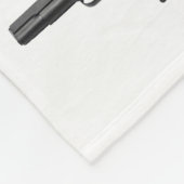 銃 フリースブランケット (角)