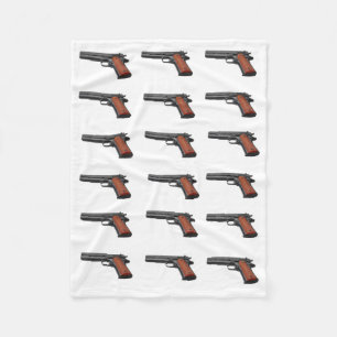 銃 フリースブランケット