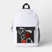 銃 プリントバックパック (正面)