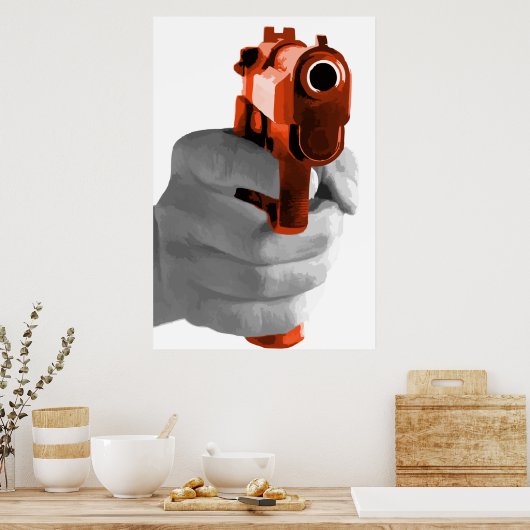 銃 ポスター (キッチン)