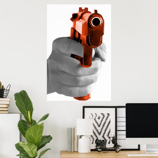 銃 ポスター (ホームオフィス)