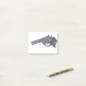 銃 ポストイット (デスク上)