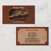 銃-マスケット銃-ロンドンの兵器庫 名刺 (正面/裏面)