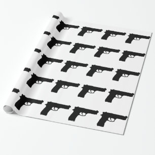 銃 ラッピングペーパー