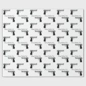 銃 ラッピングペーパー (フラット)