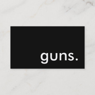 銃。 名刺