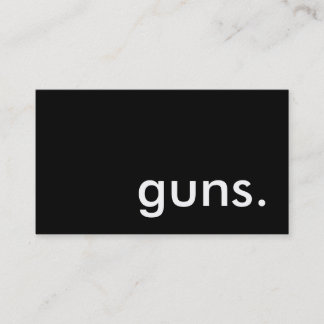銃。 名刺