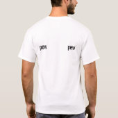 銃 Tシャツ (裏面)