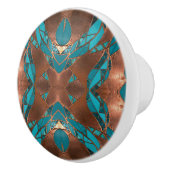 銅およびターコイズX セラミックノブ (右)