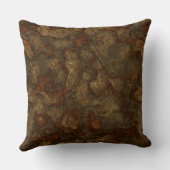 銅およびブロンズの石抽象芸術 クッション (裏面)