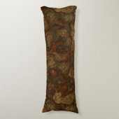 銅およびブロンズの石抽象芸術 ボディピロー (正面縦)