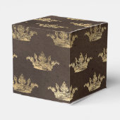 銅および金ゴールドヴィンテージ王室のクラウン フェイバーボックス (裏面サイド)