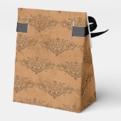 銅および金ゴールドヴィンテージ装飾品 フェイバーボックス (裏面サイド)