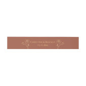 銅および金ゴールド結婚ズ 招待状ベリーバンド (フラット)