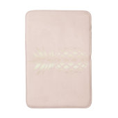 銅かわいらしバラ金ゴールドパイナップル&赤面ピンク バスマット (正面縦)