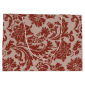 銅さびダマスク大きな花嫁カスタム ラージペーパーバッグ (裏面)