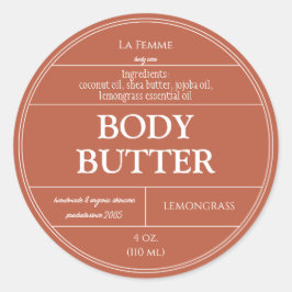 銅さび・白ボホ化粧品製品ラベル ラウンドシール