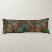 銅とターコイズ石抽象芸術 ボディピロー (裏面)