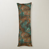 銅とターコイズ石抽象芸術 ボディピロー (裏面 (縦))