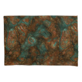 銅とターコイズ石抽象芸術 枕カバー (正面左)