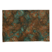 銅とターコイズ石抽象芸術 枕カバー (正面右)