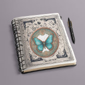 銅とターコイズ蝶 シール