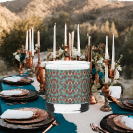 銅とターコイズ ウイスキーグラス