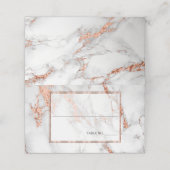 銅と大理石結婚のエレガはっきりしたンス プレイスカード (外部開封)