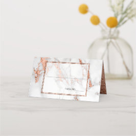 銅と大理石結婚のエレガはっきりしたンス プレイスカード