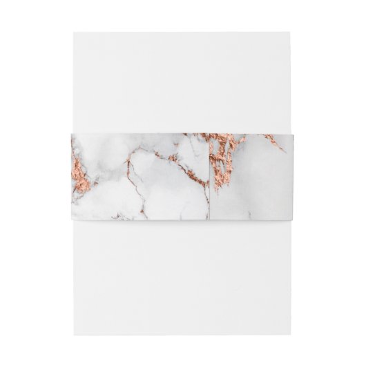 銅と大理石結婚のエレガはっきりしたンス 招待状ベリーバンド (裏面例)