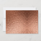 銅と大理石結婚のエレガはっきりしたンス 招待状 (裏面)