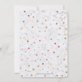 銅と大理石 |サプライズ50th誕生日パーティー 招待状 (裏面)