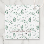 銅と水の色の緑🌿結婚式の引き出物 フェイバータグ (裏面)