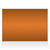 銅と茶色のダマスクのテーブル番号カード (内部横(上))