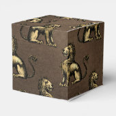 銅と金ゴールドヴィンテージライオン フェイバーボックス (裏面サイド)