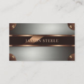 銅と鋼リベット 名刺 (正面)