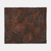 銅と錆 フリースブランケット (正面(横))