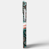 銅にマットな灰色の石を溶かすバーチャルな宝石 Case-Mate iPhoneケース (裏面 / 左)