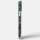 銅にマットな灰色の石を溶かすバーチャルな宝石 Case-Mate iPhoneケース (裏面 / 右)